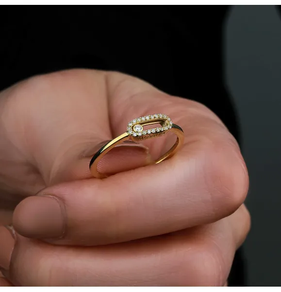 18 karat gold ring, Turkish made