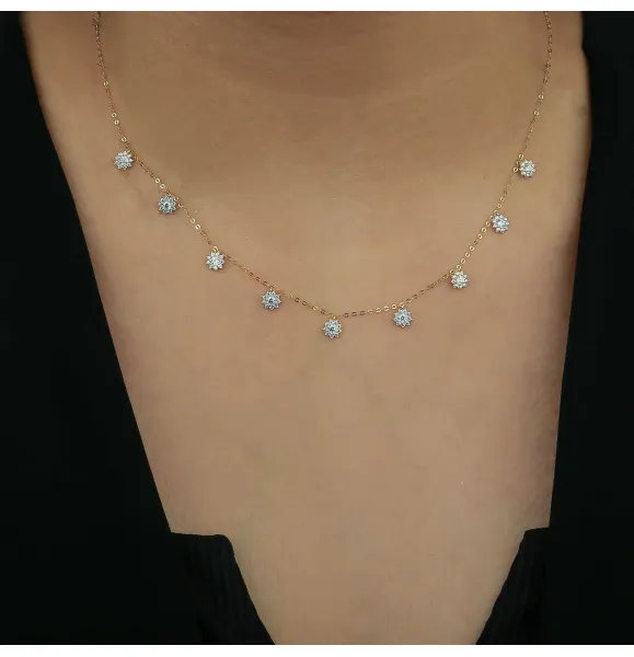 18 karat gold choker, made in Turkey