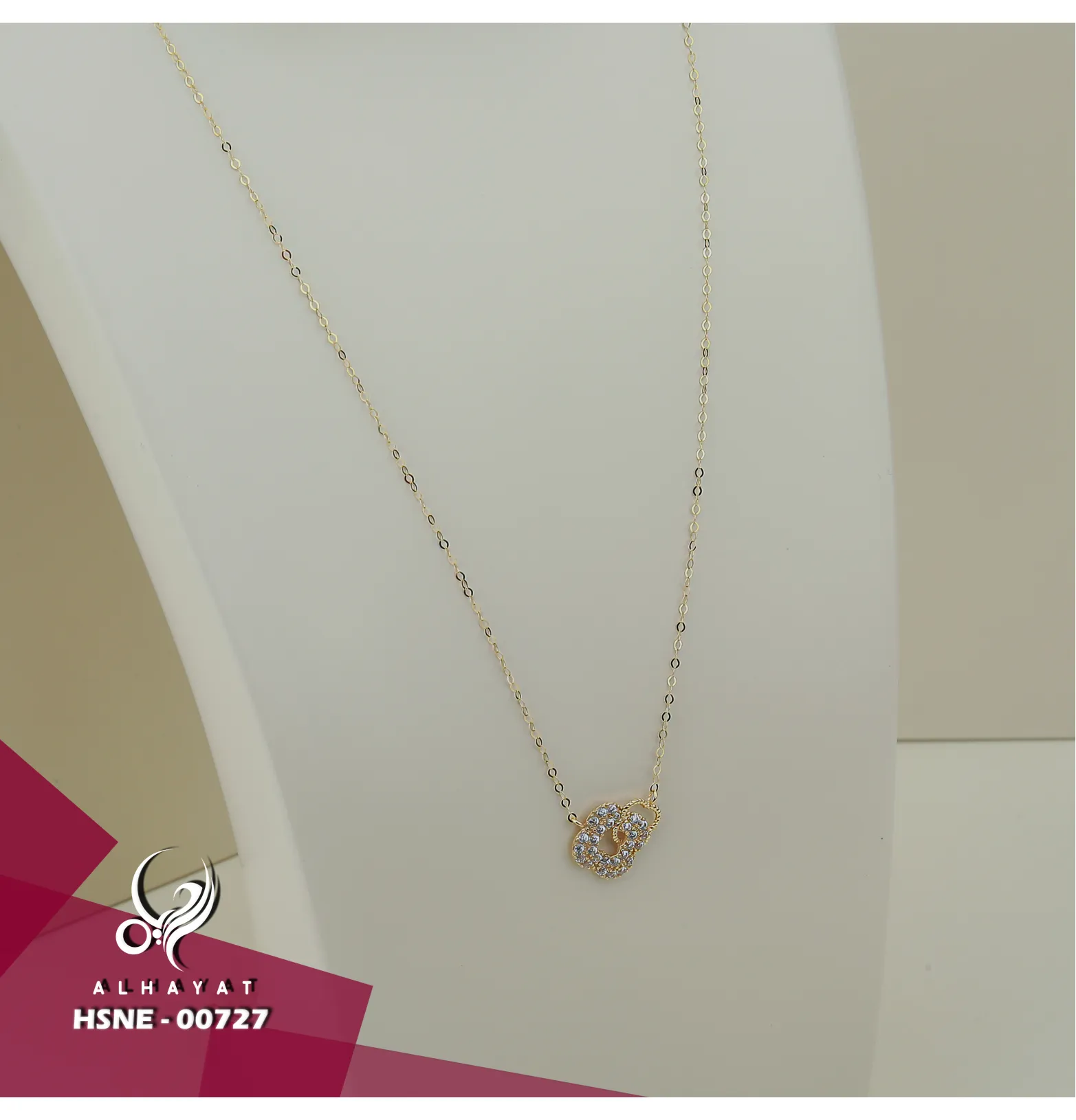 18 karat gold choker, made in Turkey