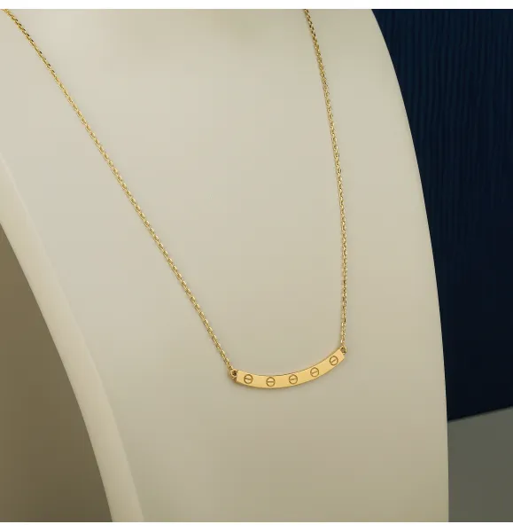 18 karat gold choker, made in Turkey