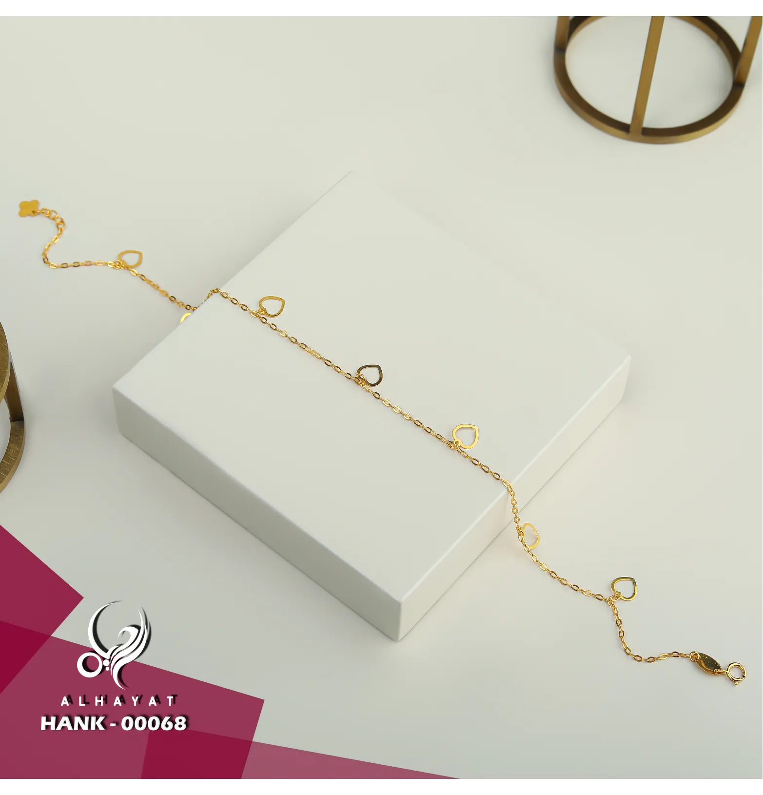 21 karat gold anklet, Turkish made
