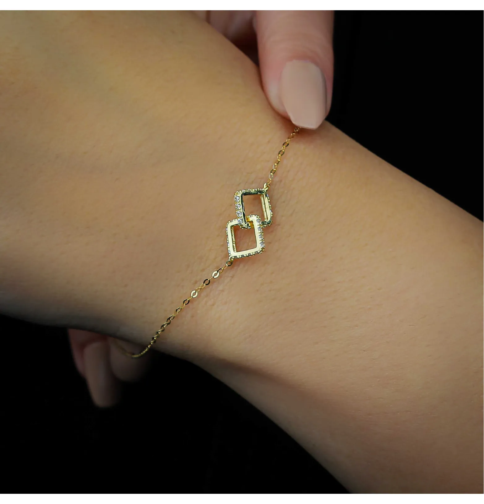 18 karat gold bracelet, made in Turkey