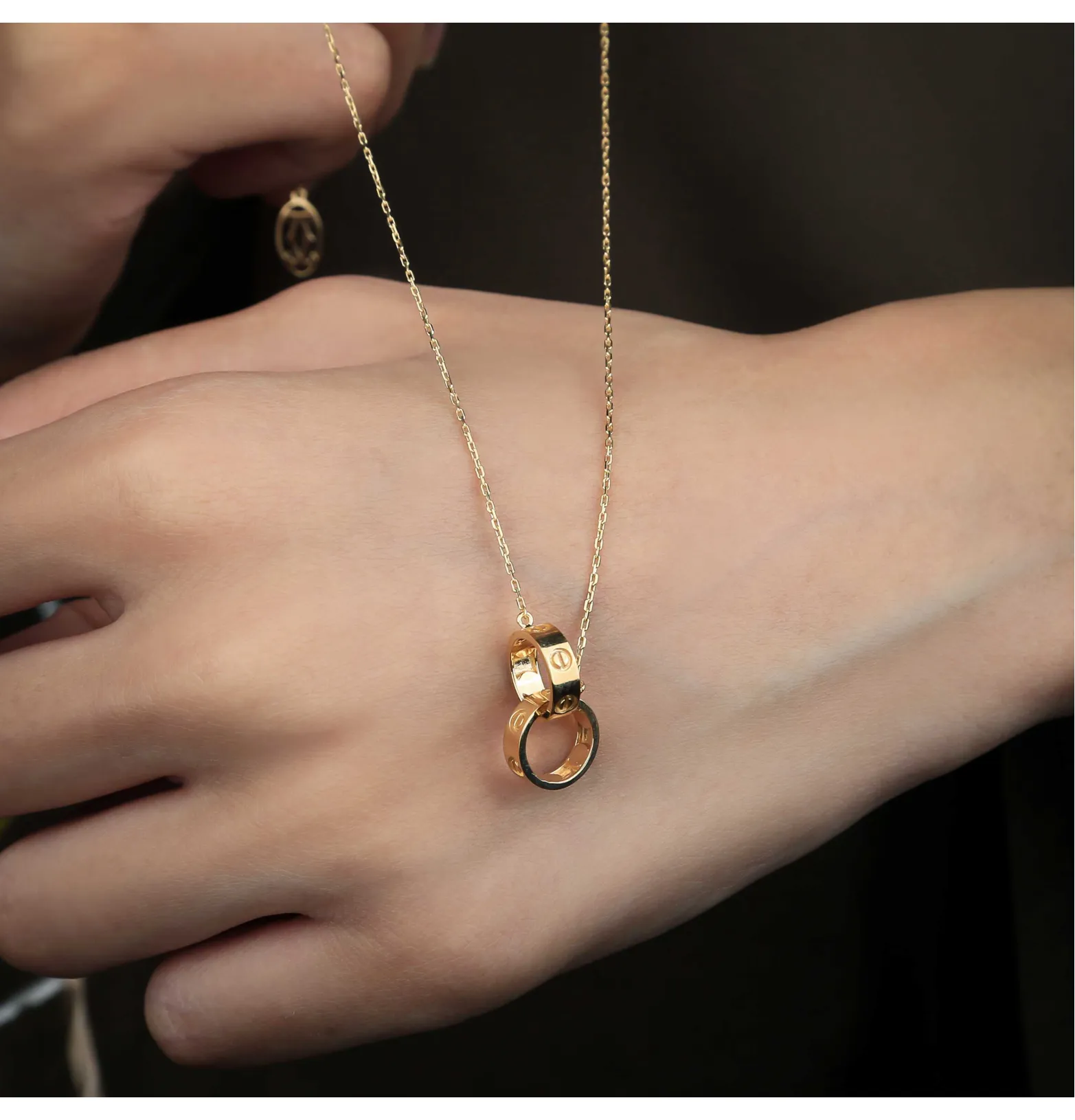 18 karat gold choker, made in Turkey