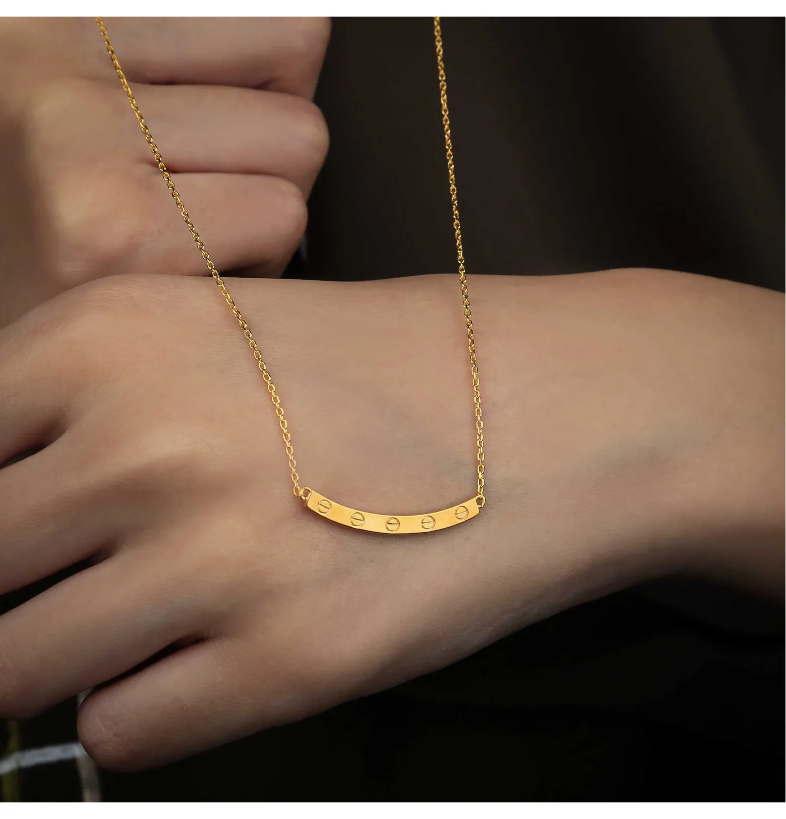 21 karat gold choker, made in Turkey