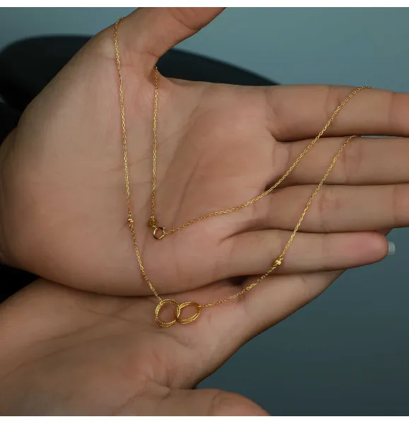 21 karat gold choker, made in Turkey