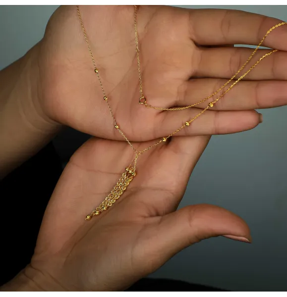 21 karat gold choker, made in Turkey