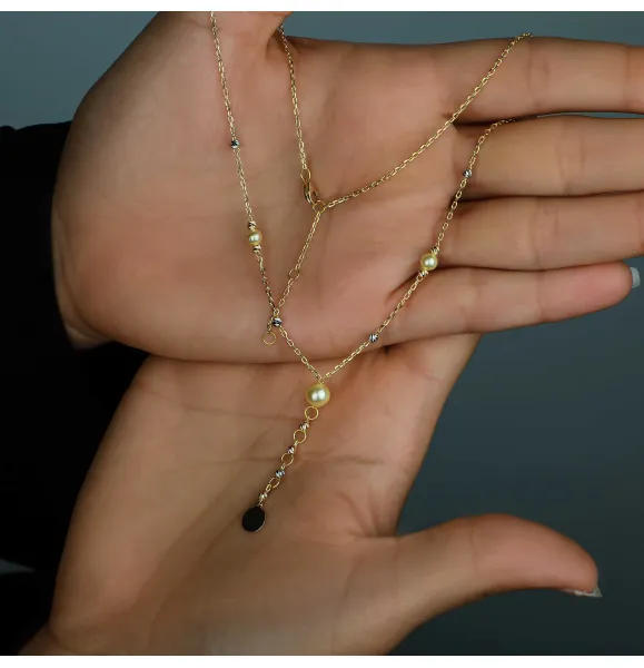 18 karat gold choker, made in Turkey