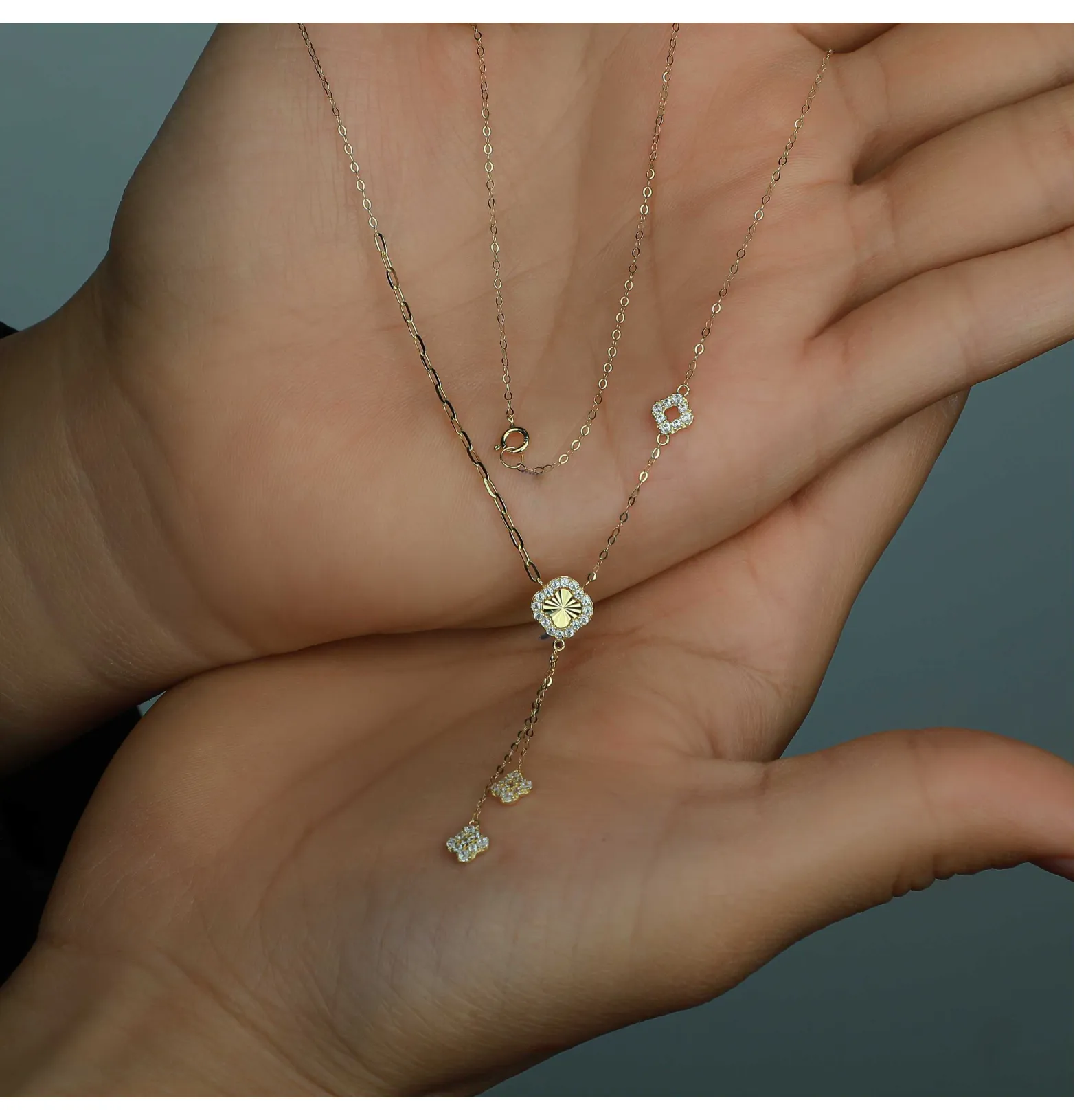 18 karat gold choker, made in Turkey