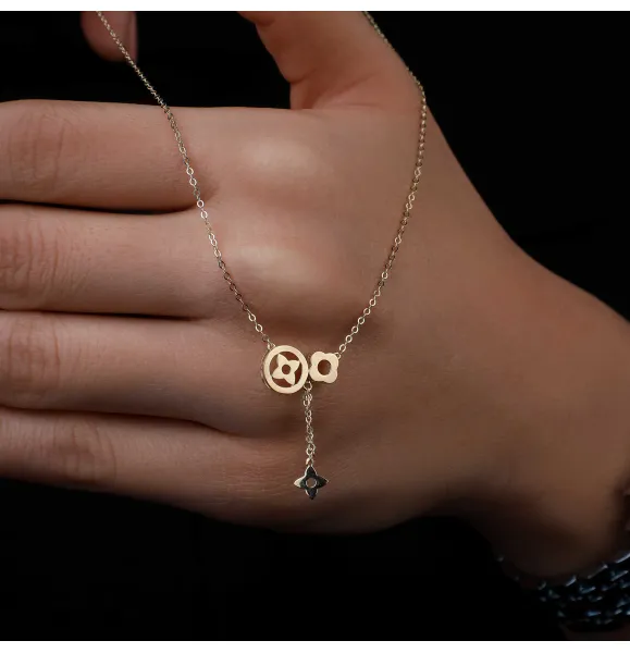 18 karat gold choker, made in Turkey