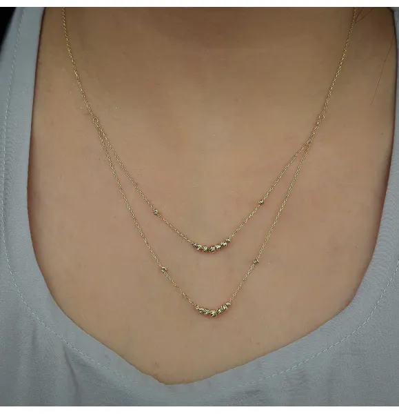 18 karat gold choker, made in Turkey