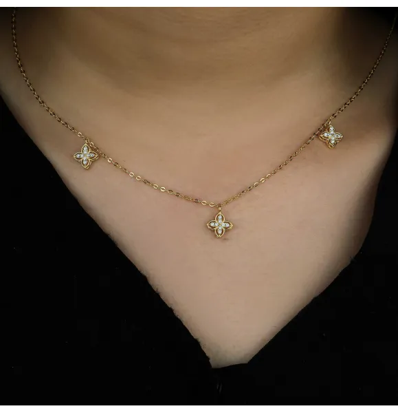 18 karat gold choker, made in Turkey - (H-951)
