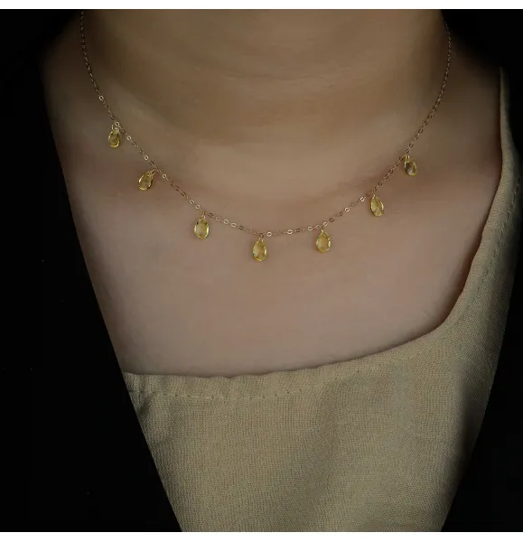 18 karat gold choker, made in Turkey - (H-952)