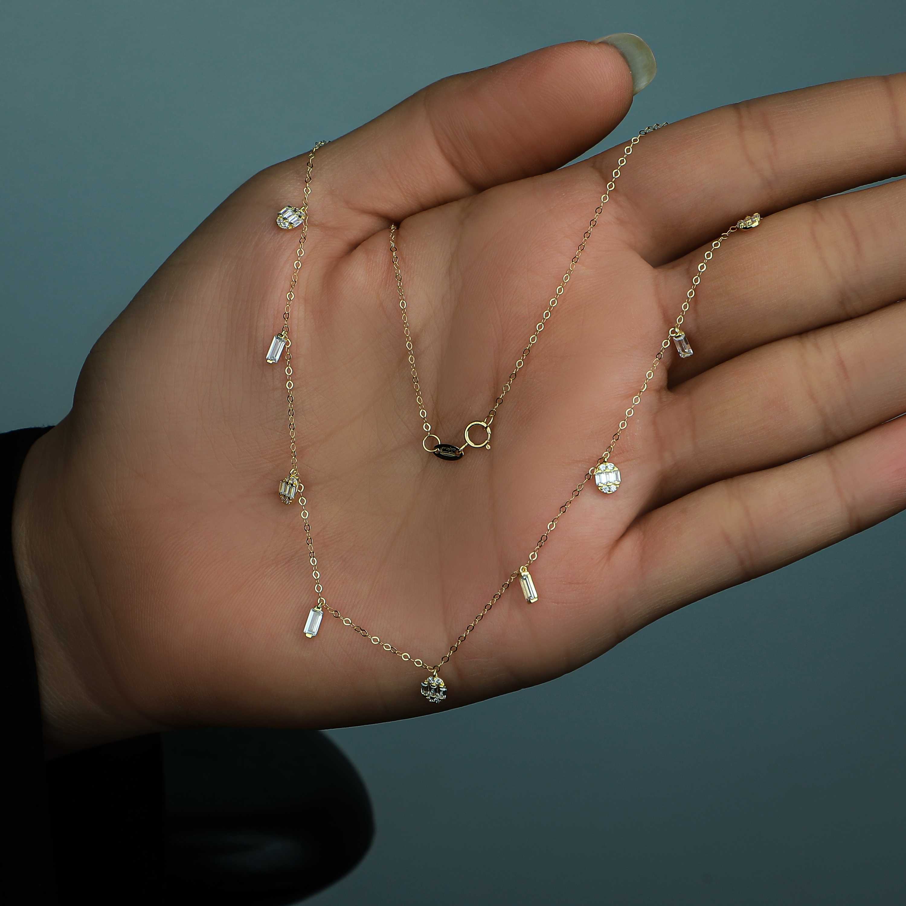 18 karat gold choker, made in Turkey