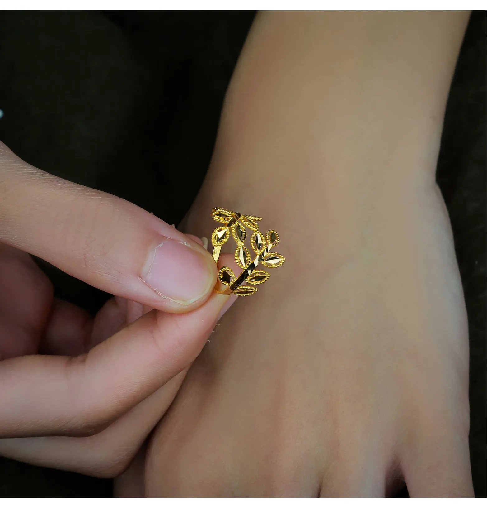21 karat gold ring, Turkish made