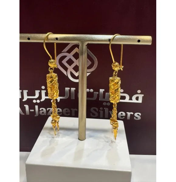 925 sterling silver plated earrings - (J-0291)