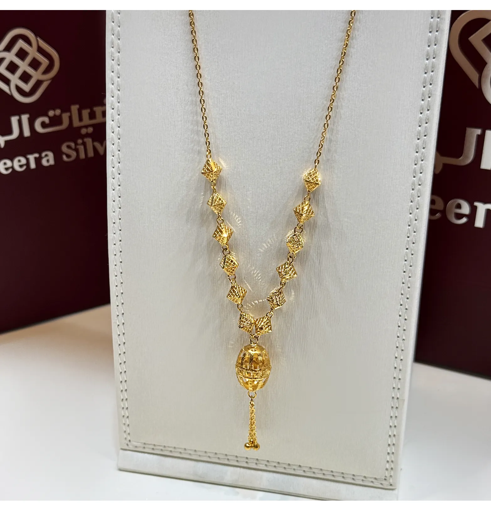 925 sterling silver plated necklace