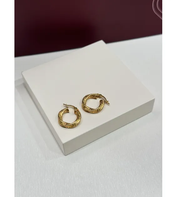 925 sterling silver plated crescent hoop