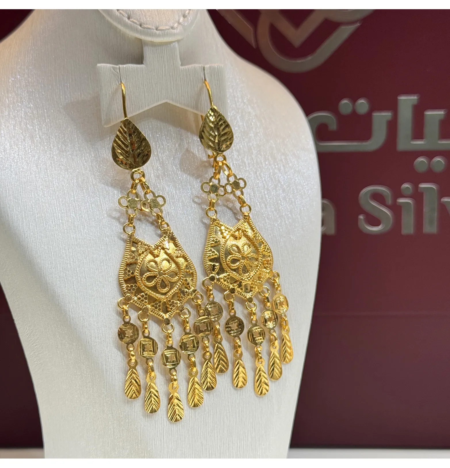 925 sterling silver plated pendant earring
