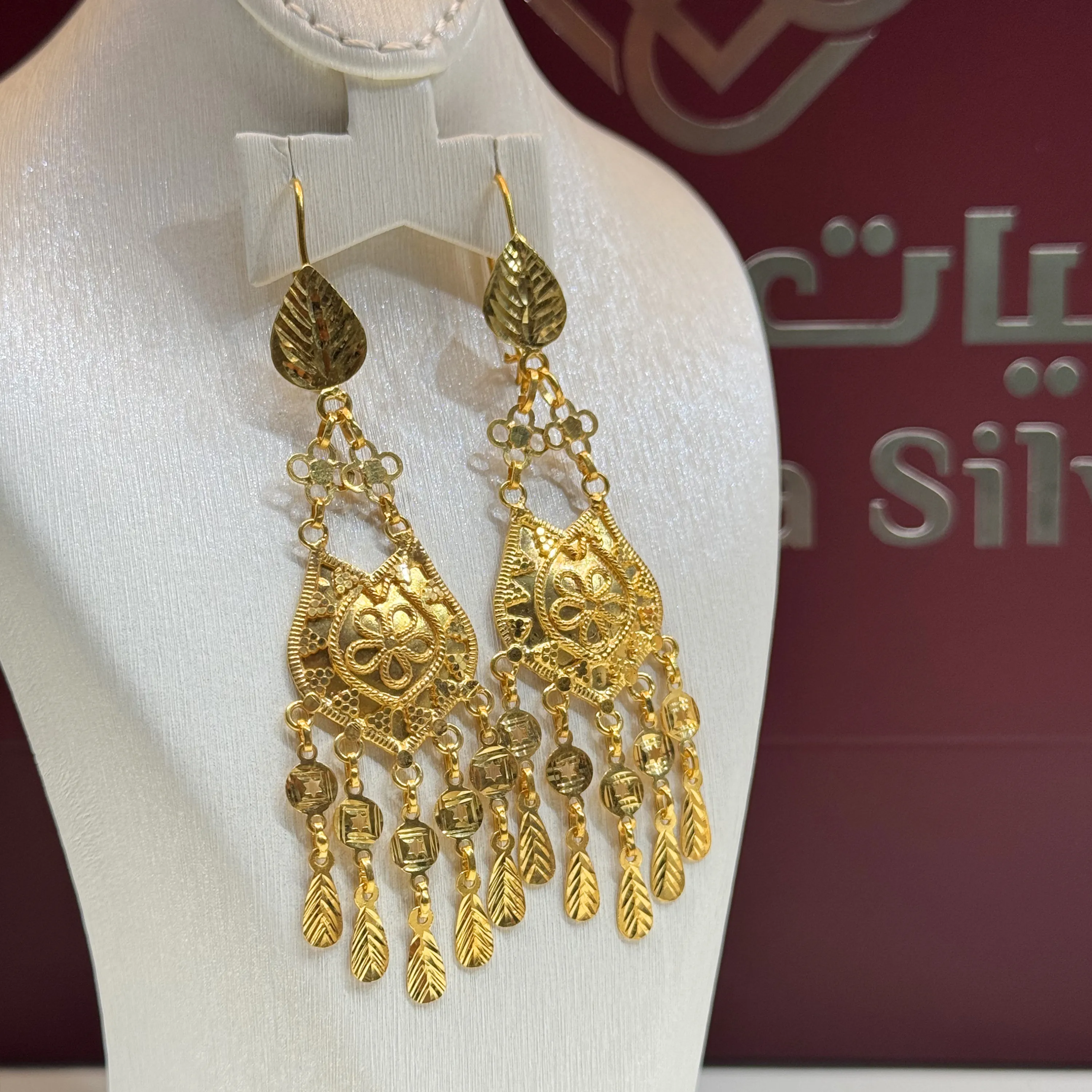 925 sterling silver plated pendant earring