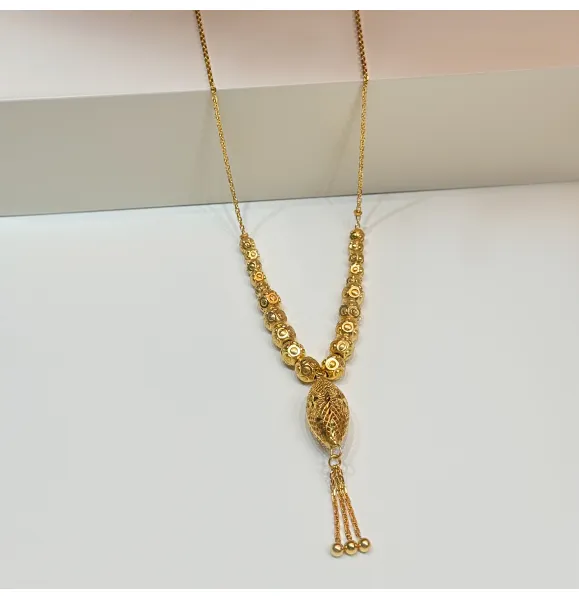 925 sterling silver plated necklace - (J-234)