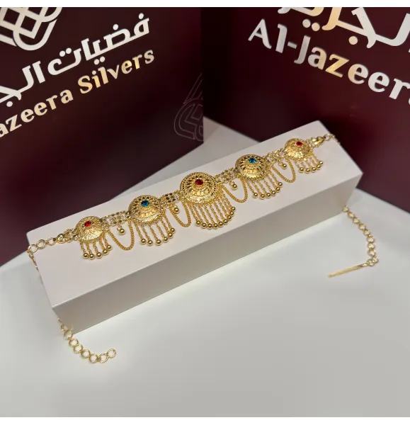925 sterling silver plated choker - (J-245)