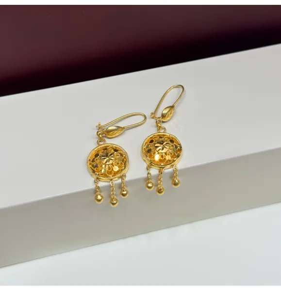 925 sterling silver plated pendant earring - (J-249) 925 sterling silver plated pendant earring - (J-249)