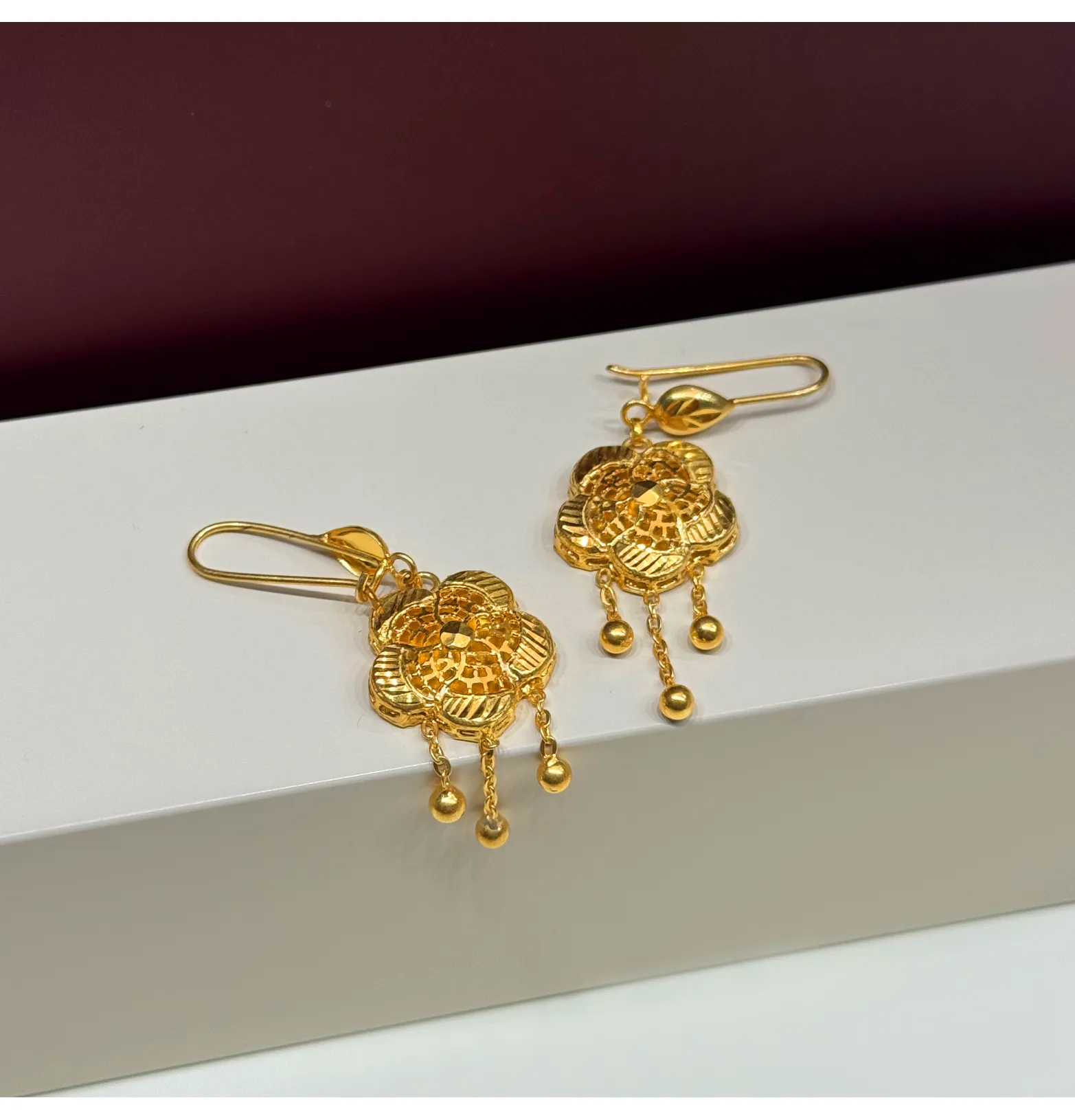 925 sterling silver plated pendant earring