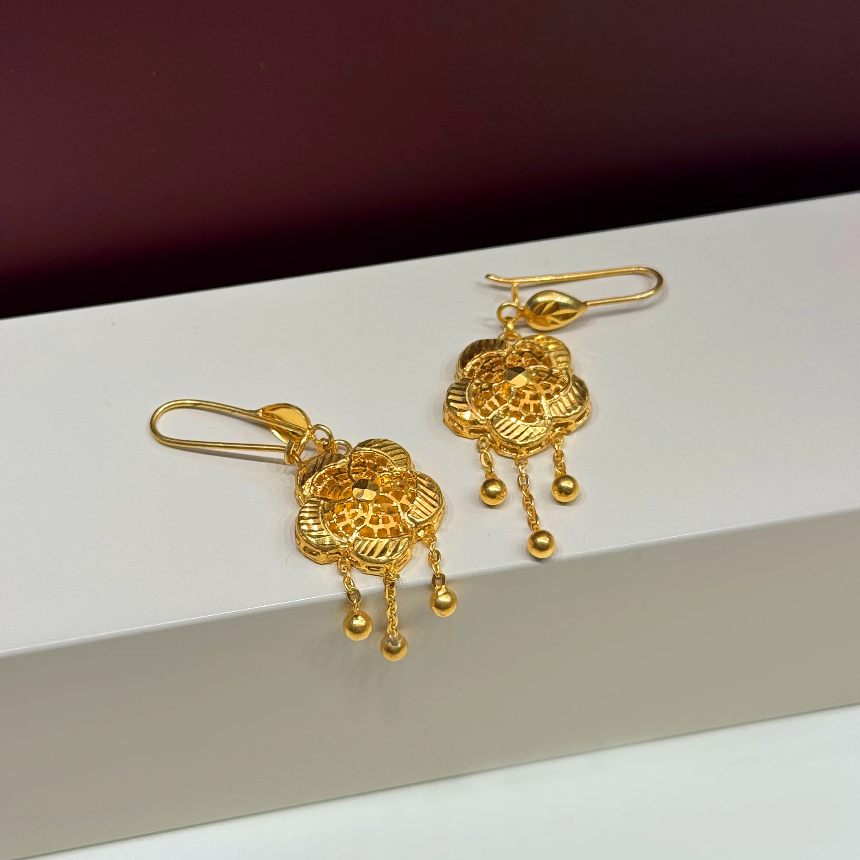 925 sterling silver plated pendant earring