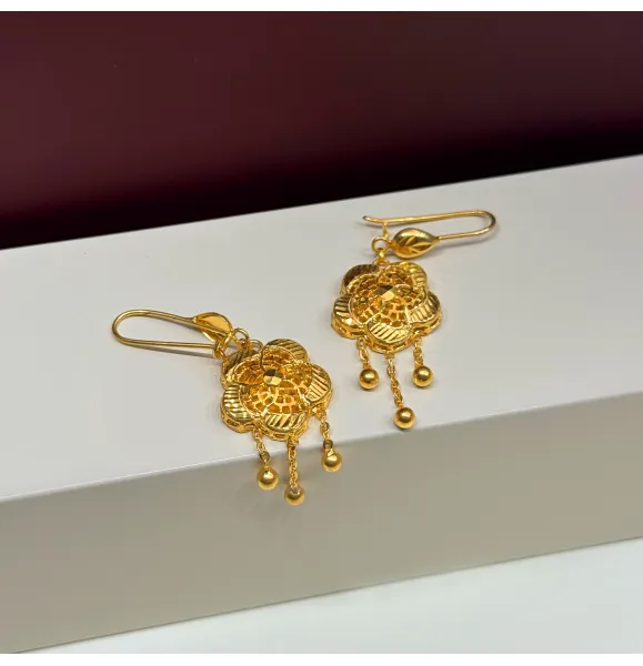 925 sterling silver plated pendant earring - (J-250) 925 sterling silver plated pendant earring - (J-250)