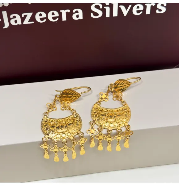 925 sterling silver plated pendant earring - (J-252) 925 sterling silver plated pendant earring - (J-252)