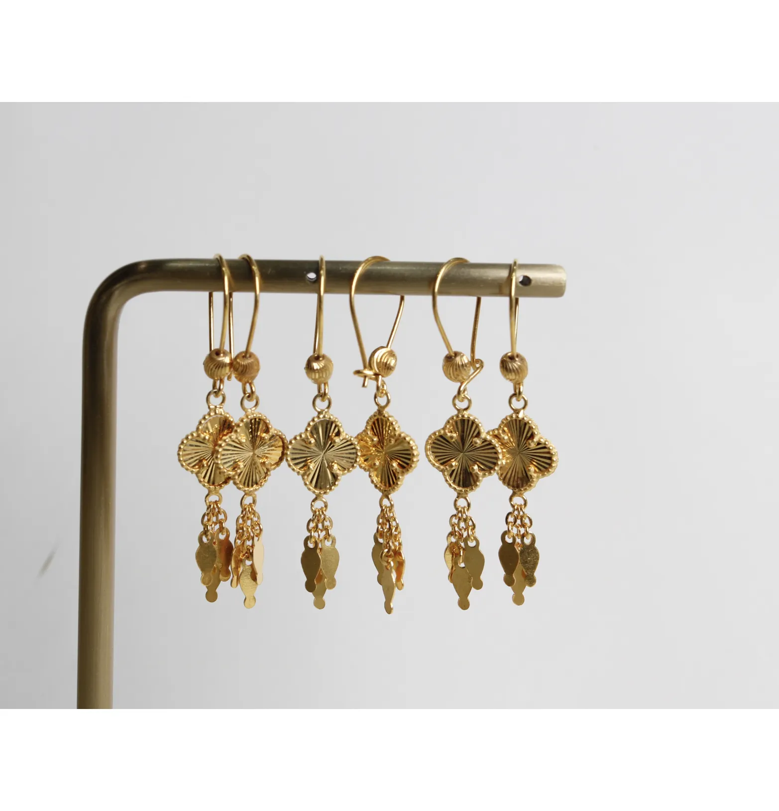 925 sterling silver plated pendant earring