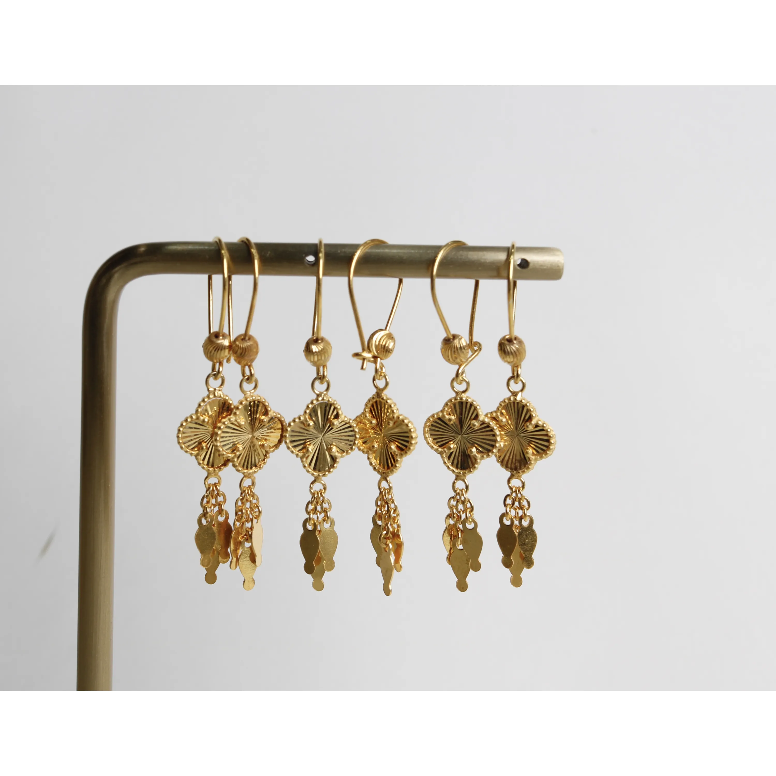 925 sterling silver plated pendant earring