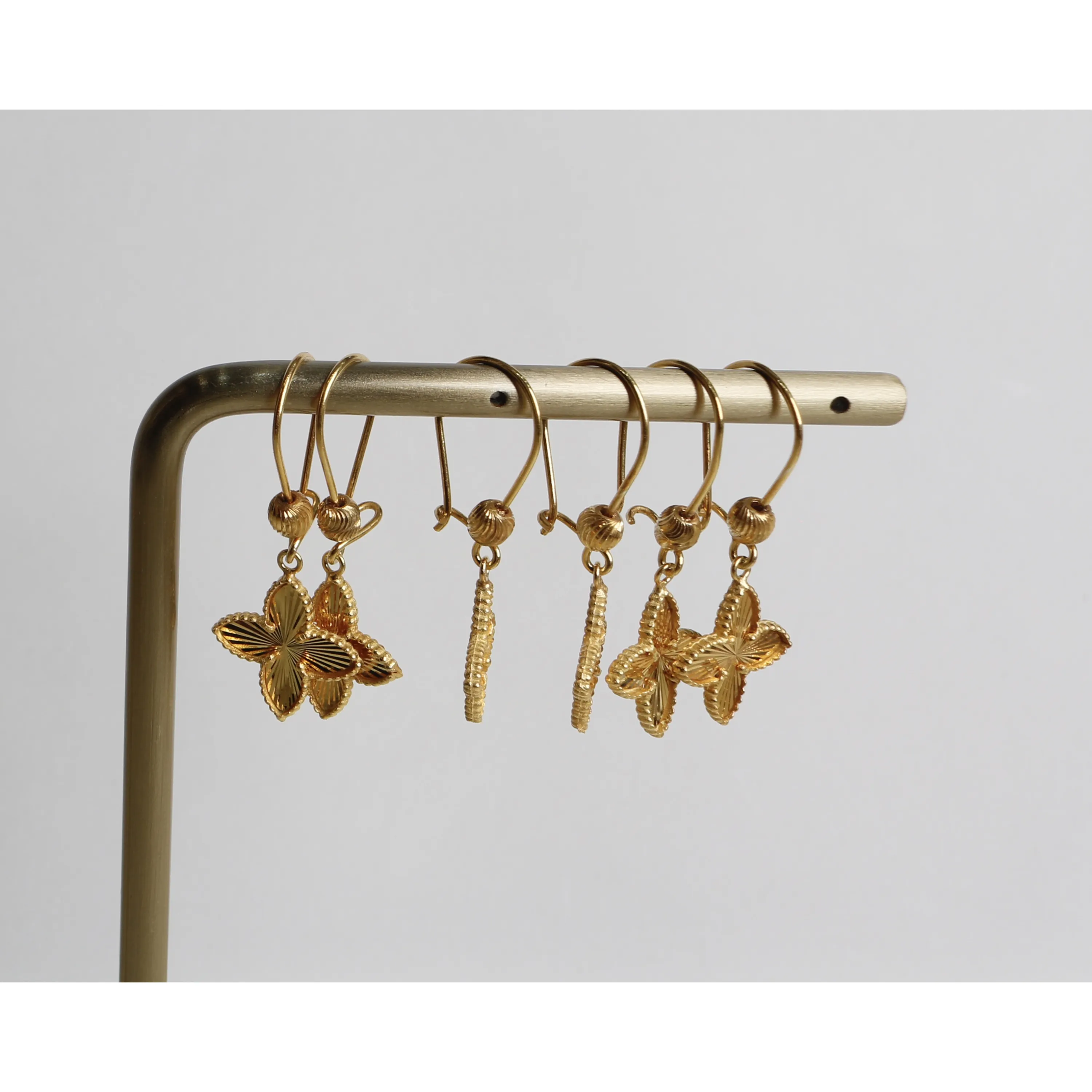 925 sterling silver plated pendant earring