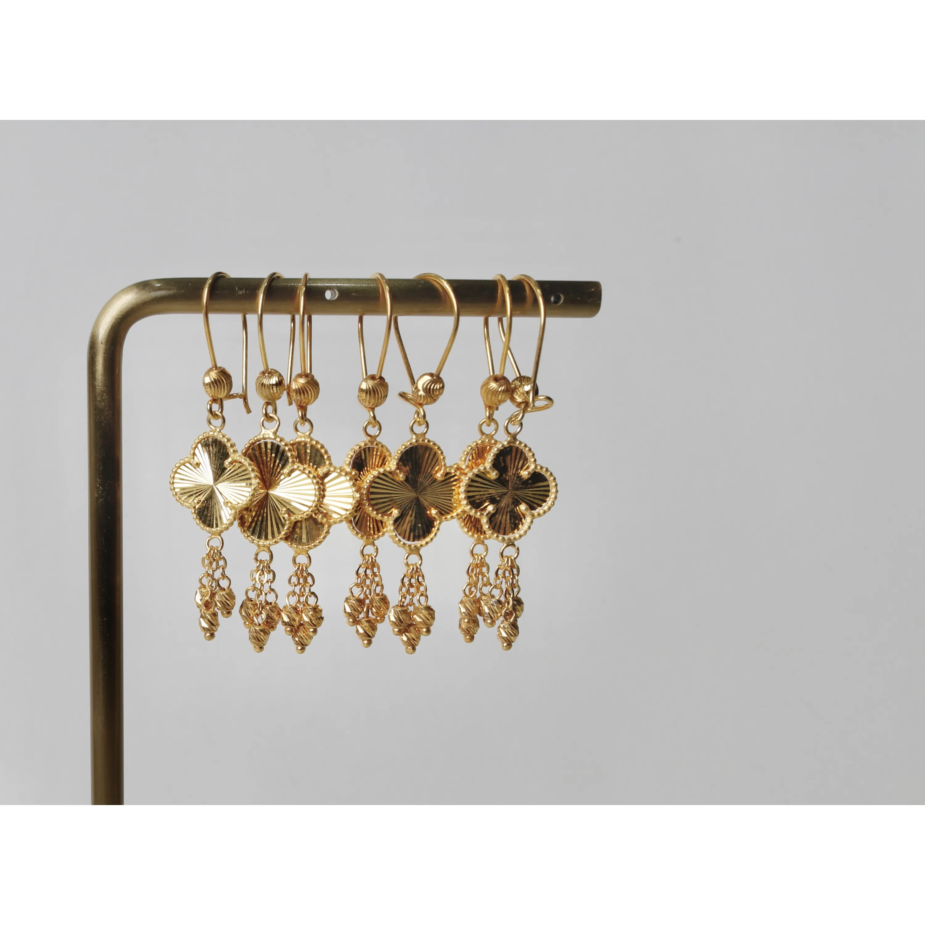 925 sterling silver plated pendant earring