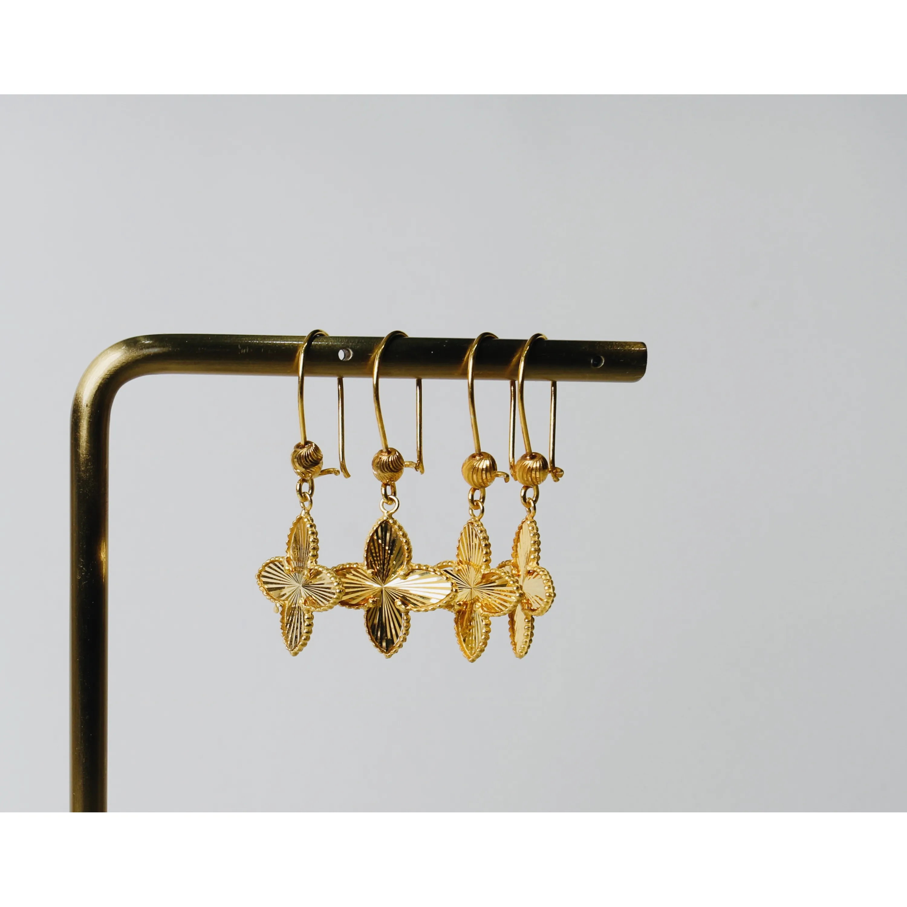 925 sterling silver plated pendant earring