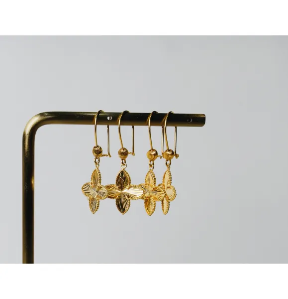 925 sterling silver plated pendant earring - (J-0303)