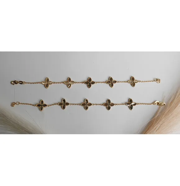 928 sterling silver plated bracelet - (J-0307)