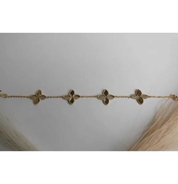 929 sterling silver plated bracelet - (J-0308)