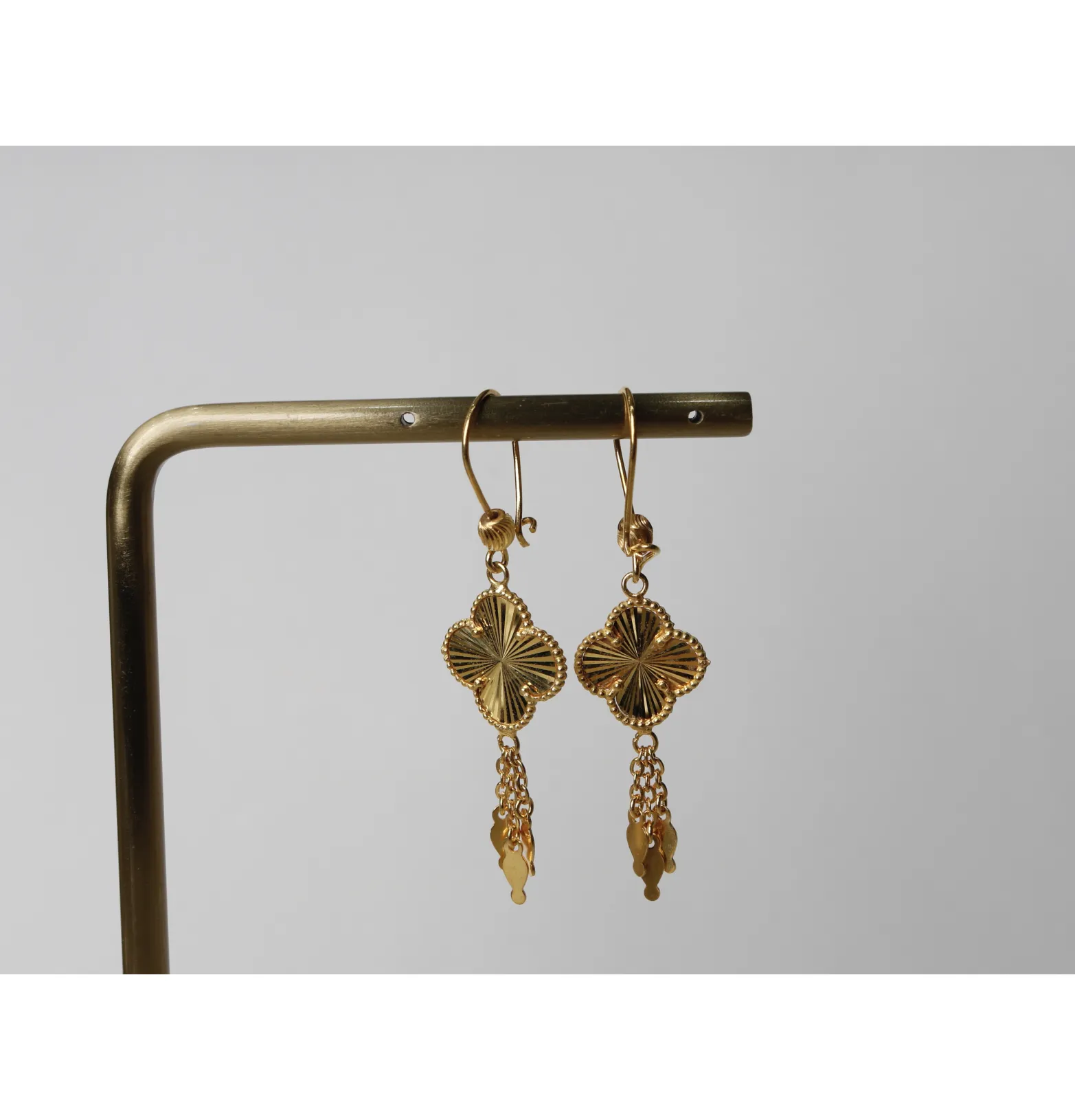 925 sterling silver plated pendant earring