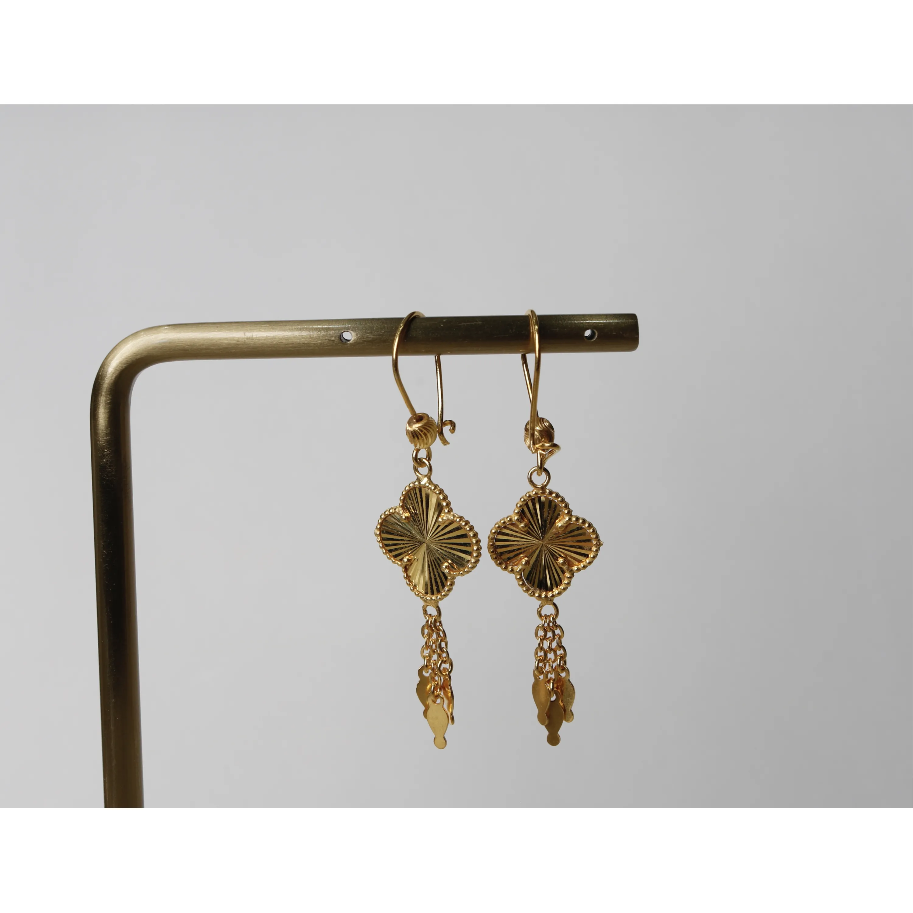 925 sterling silver plated pendant earring