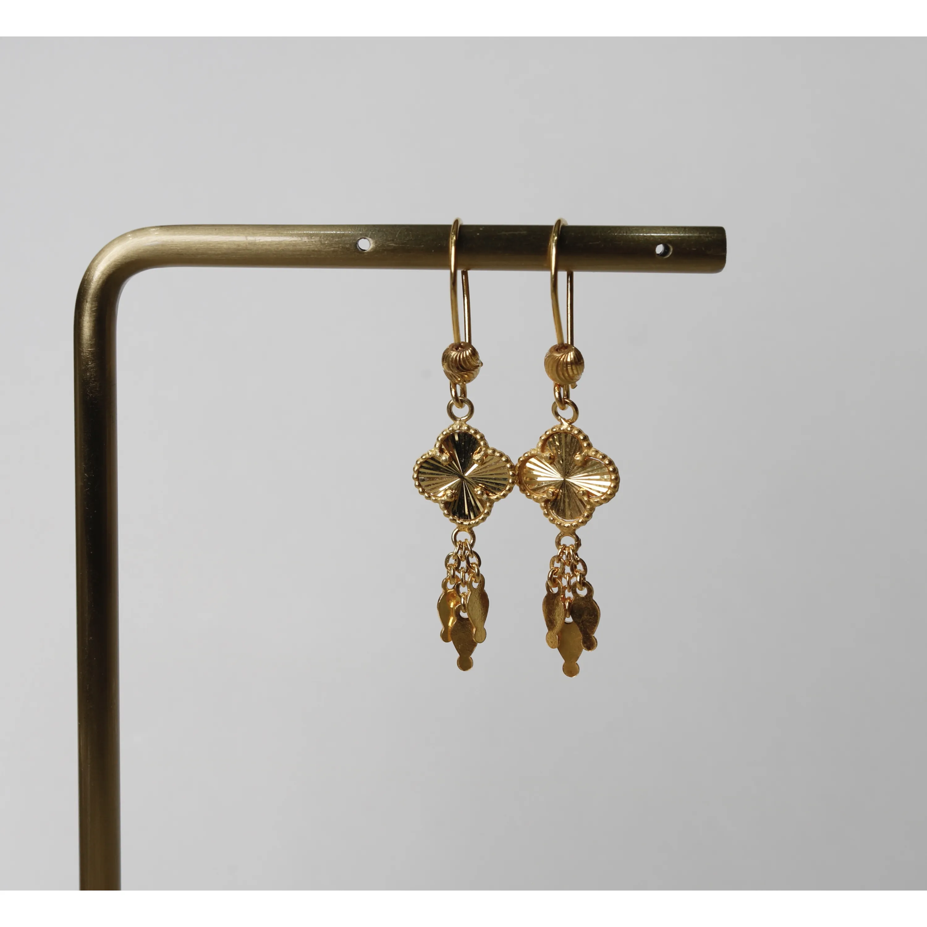 925 sterling silver plated pendant earring