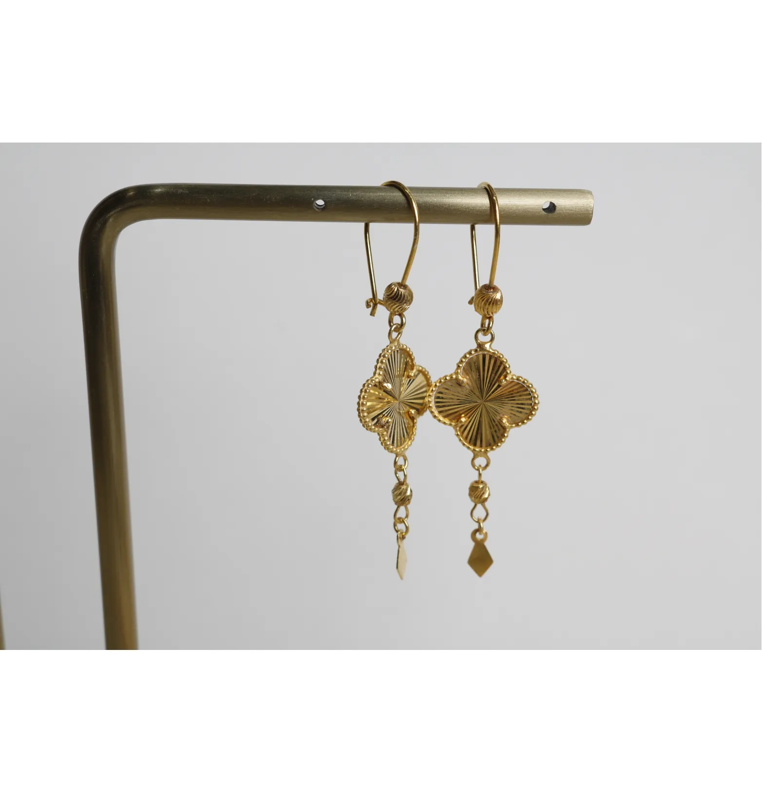 925 sterling silver plated pendant earring