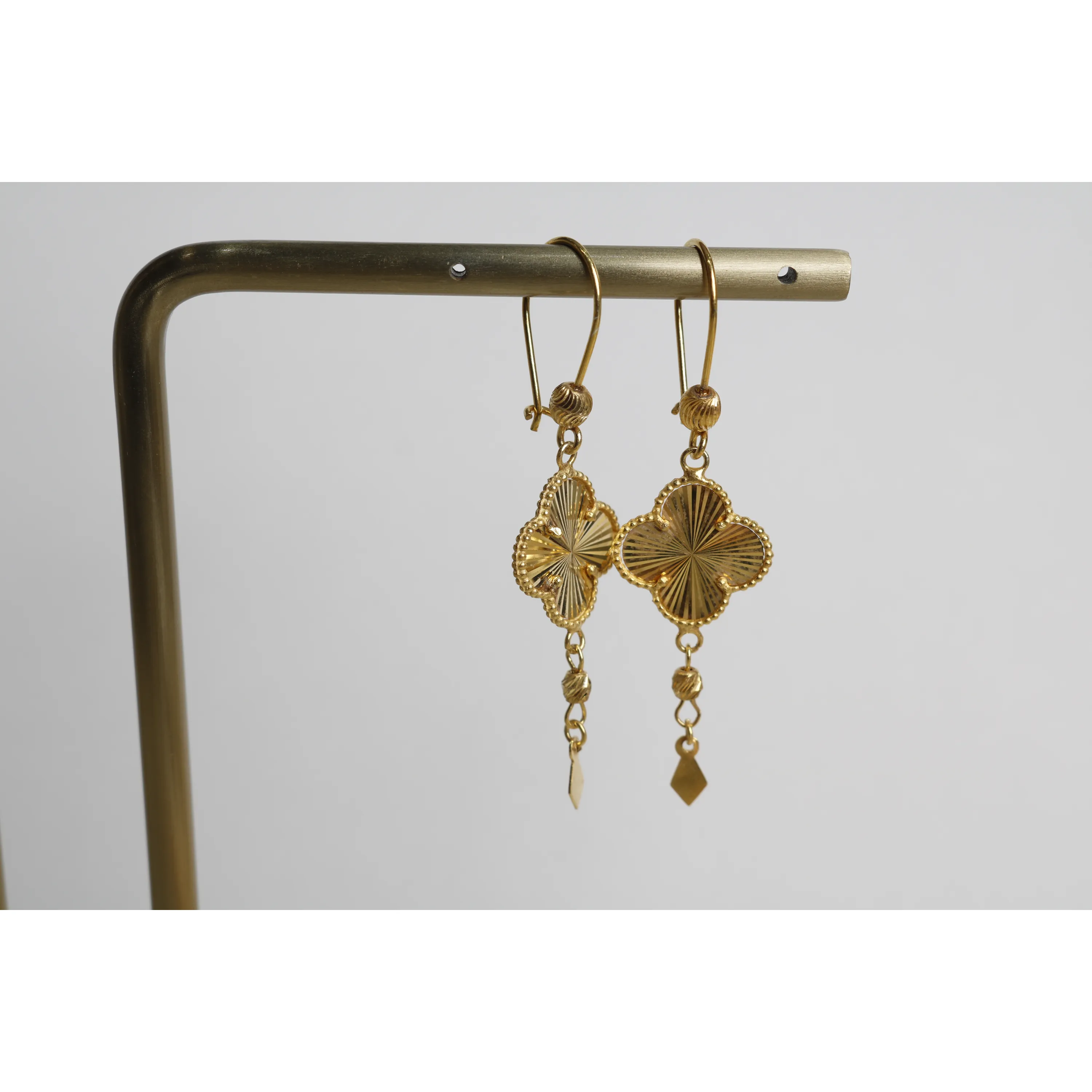 925 sterling silver plated pendant earring