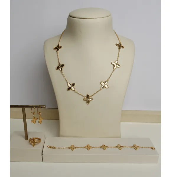 925 sterling silver plated set, made in Singapore - (J-0356)