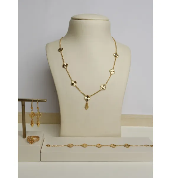 925 sterling silver plated set, made in Singapore - (J-0357)