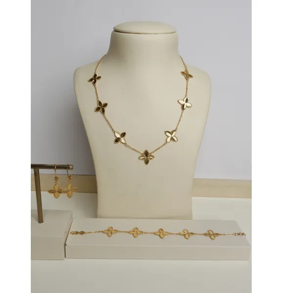 925 sterling silver plated set, made in Singapore - (J-0360)