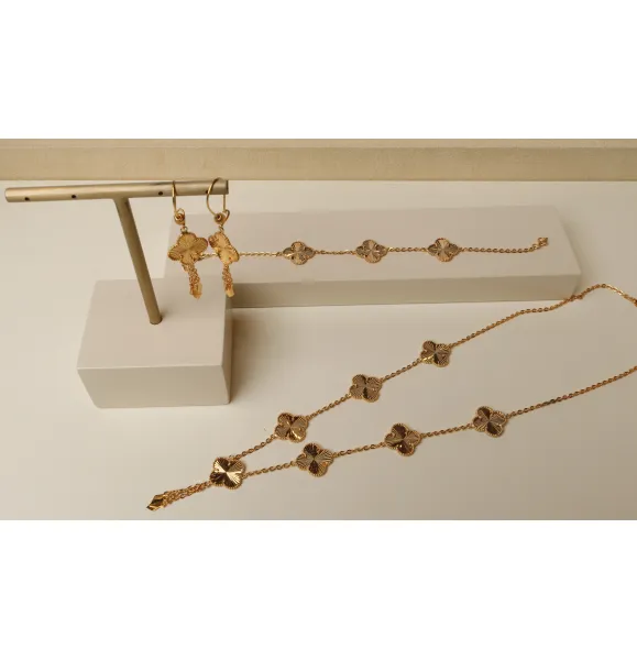 925 sterling silver plated set, made in Singapore - (J-0366)