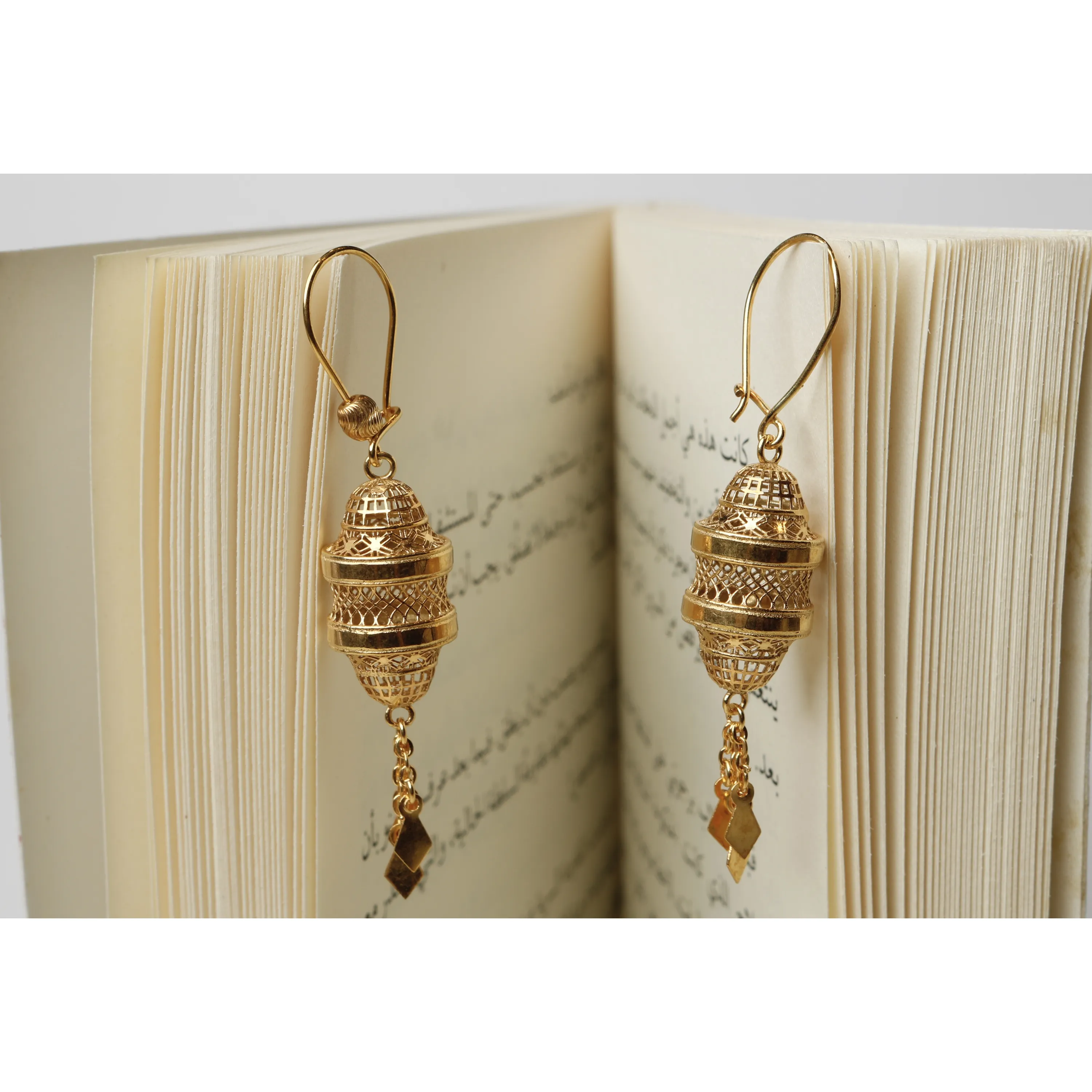 926 sterling silver plated pendant earring