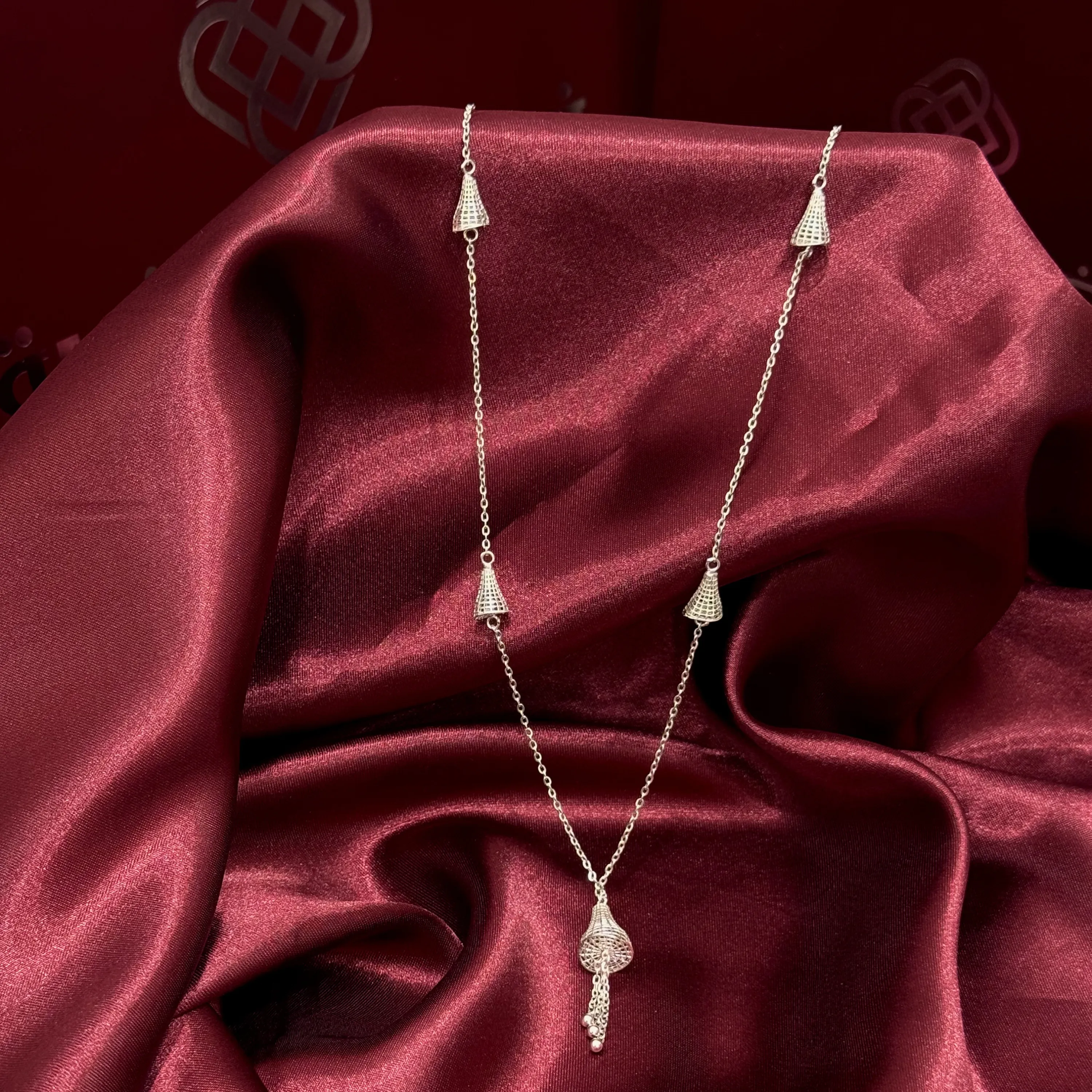 925 sterling silver plated prayer beads necklace
