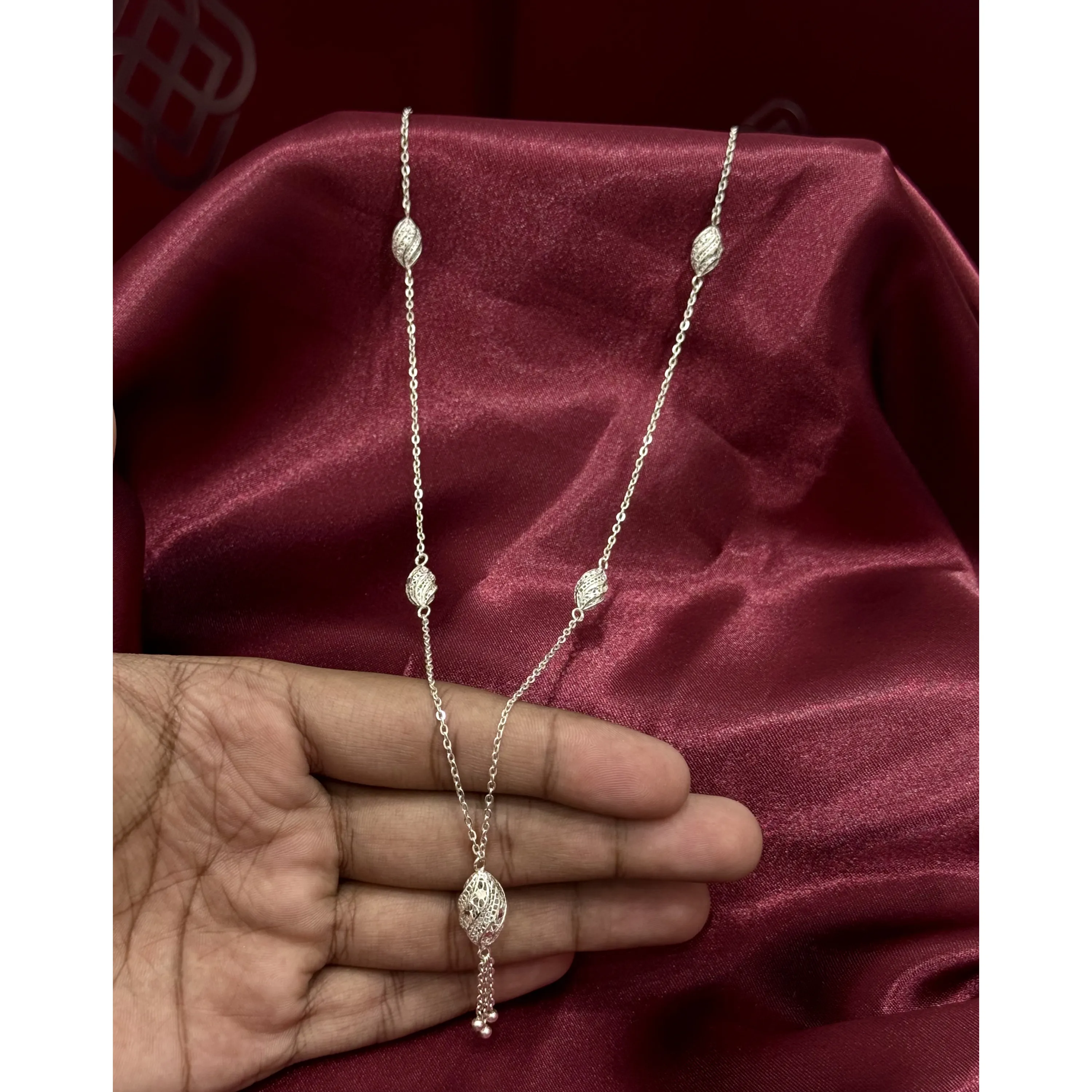 929 plated silver prayer beads necklace 929 plated silver prayer beads necklace
